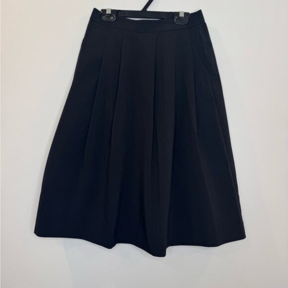 Uniqlo navy a line minimalist Women's Skirt size XS - Picture 1 of 5
